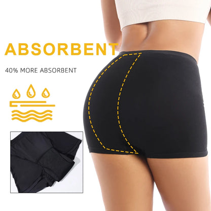 Absorbent Boyshorts: Heavy flow protection